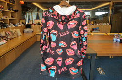 Women's All Over Print Hoodie Mini Dress(Model H27)