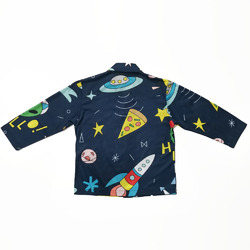 Big Girls' V-Neck Long Sleeve Pajama Set (Model Sets 02)