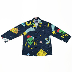 Big Girls' V-Neck Long Sleeve Pajama Set (Model Sets 02)