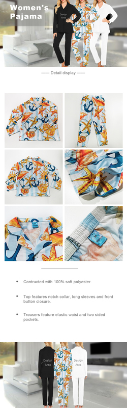 Women's Long Sleeve Pajama Set(Model Sets 02)