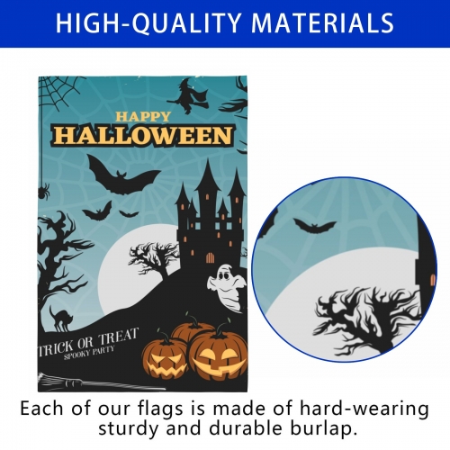 Linen Garden Flag 12" x 18" (Two Sides with Different Printing)(Made in Queens)