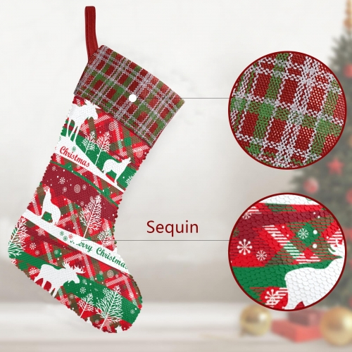Sequin Christmas Stocking(Made in Queens)