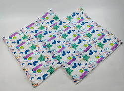 Throw Pillow Cover 18"x 18" (Twin Sides) (Set of 2)