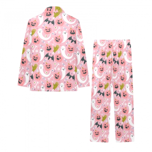 Big Girls' V-Neck Long Sleeve Pajama Set (Model Sets 02)