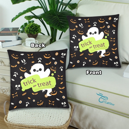 Throw Pillow Cover 18"x 18" (Twin Sides) (Set of 2)