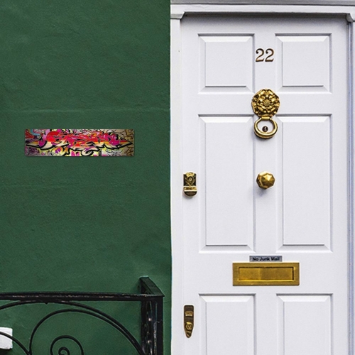 Aluminum Sign – 10×40 cm (Made in USA)