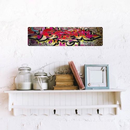 Aluminum Sign – 10×40 cm (Made in USA)