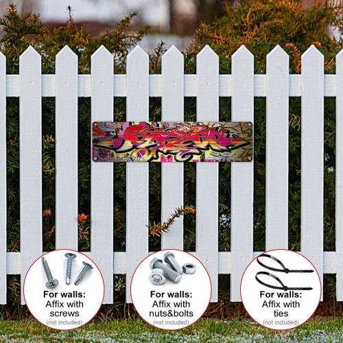 Aluminum Sign – 10×40 cm (Made in USA)