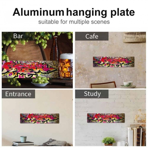 Aluminum Sign – 10×40 cm (Made in USA)