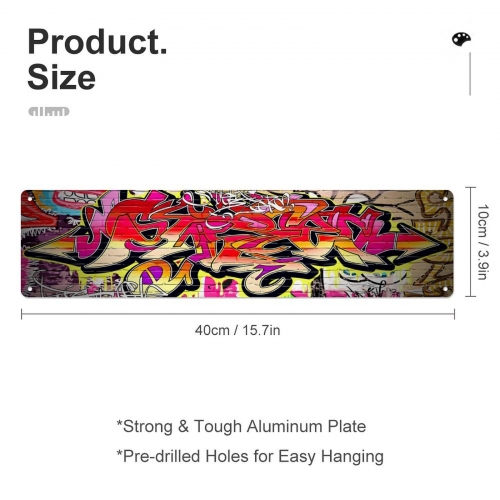 Aluminum Sign – 10×40 cm (Made in USA)