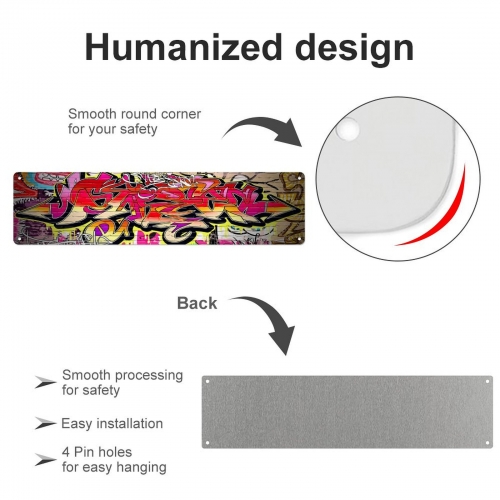 Aluminum Sign – 10×40 cm (Made in USA)