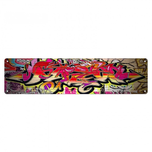 Aluminum Sign – 10×40 cm (Made in USA)