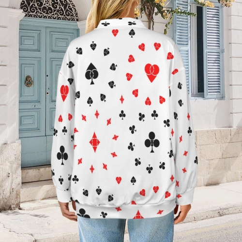 Women's Quarter Zip Pullover Sweatshirt