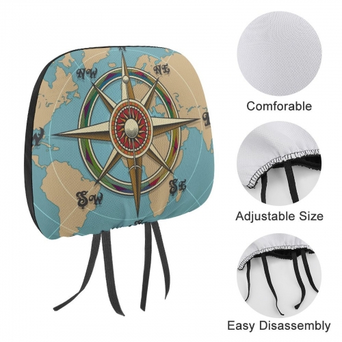 Car Seat Headrest Cover (Single or Pair)