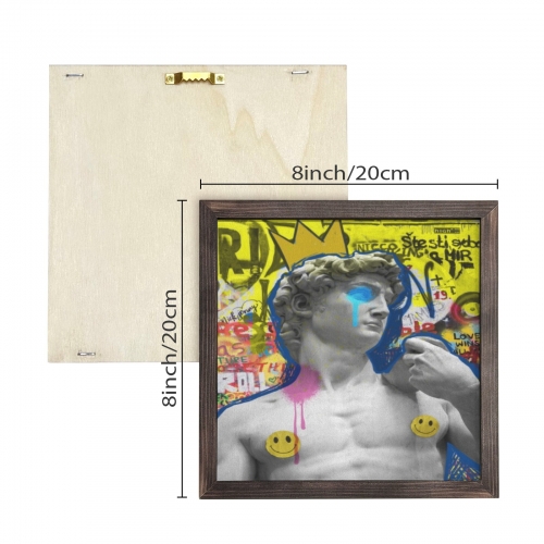 Square Wooden Photo Frame(Made in Queens)