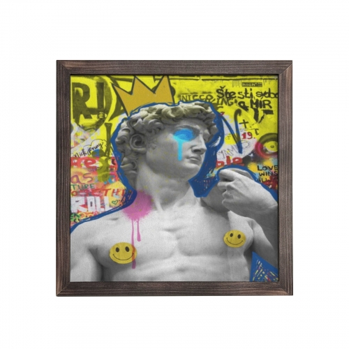 Square Wooden Photo Frame(Made in Queens)