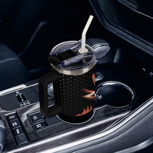 40oz Tumbler with Multi-Color Top Handle