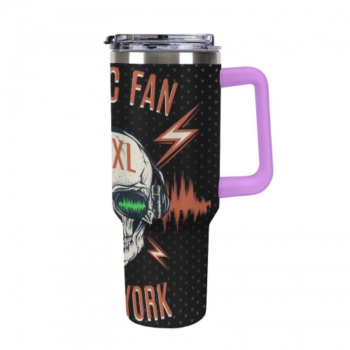40oz Tumbler with Multi-Color Top Handle