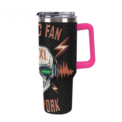 40oz Tumbler with Multi-Color Top Handle