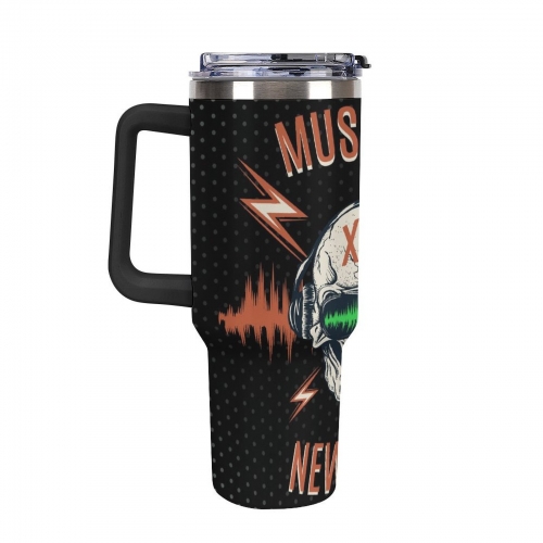 40oz Tumbler with Multi-Color Top Handle