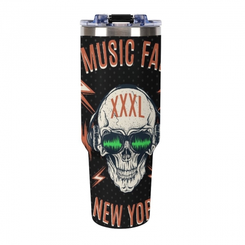 40oz Tumbler with Multi-Color Top Handle