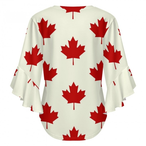 Women's Ruffle Sleeve Blouse