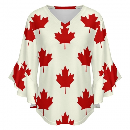 Women's Ruffle Sleeve Blouse