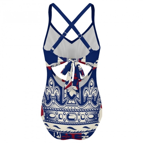 Women's Twist Front Tie Back Swimsuit