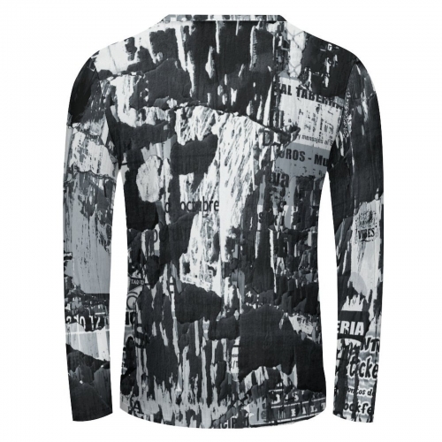 All Over Print Long Sleeve Cotton T-shirt