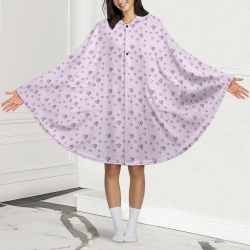 Fleece Hooded Cape for Adults