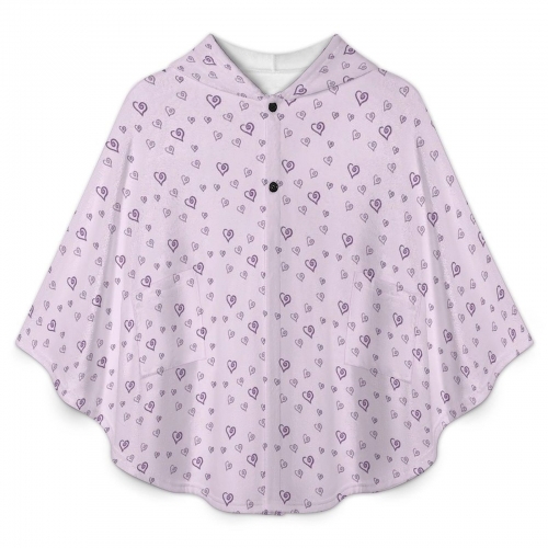 Fleece Hooded Cape for Adults