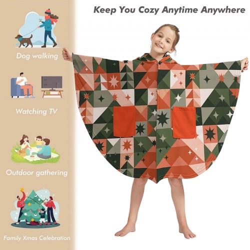 Youth Fleece Hooded Cape