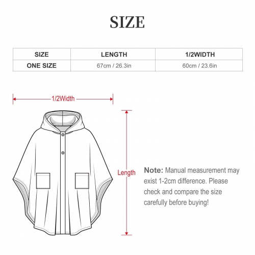 Kids' Fleece Hooded Cape